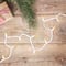 50ct. Warm White LED G12 Berry Mini Christmas String Lights with White Wire